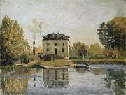 Factory on the banks of the Seine. Bougival, Alfred Sisley